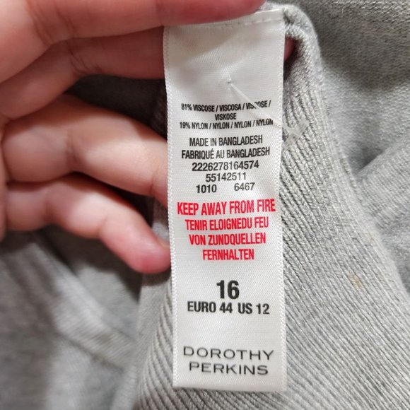 Dorothy Perkins Cardigan Women's sz L Long Sleeve Button Soft Knit Sweater - Picture 7 of 14